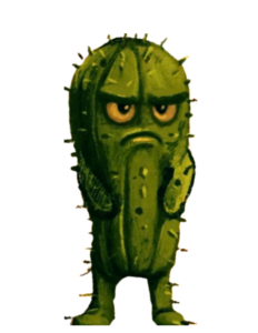 An illustrated character of a green cactus with sharp spikes, a scowling face, and arms crossed, standing with a guarded stance against a white background. Illustration by Justyna Nowosadko.